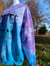 Load image into Gallery viewer, Half human half coffee fleece crew