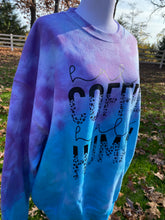 Load image into Gallery viewer, Half human half coffee fleece crew