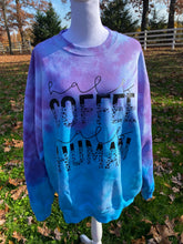 Load image into Gallery viewer, Half human half coffee fleece crew
